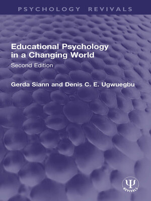 cover image of Educational Psychology in a Changing World